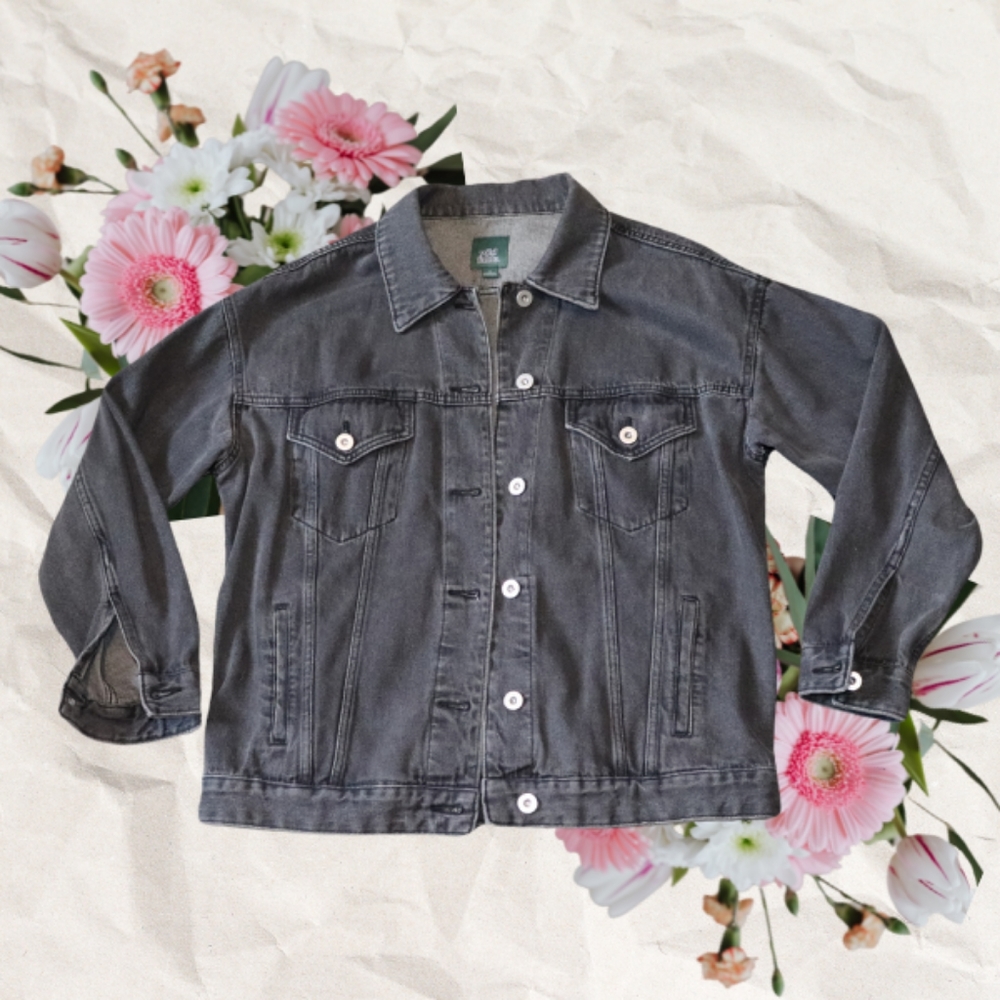Wild Fable black oversized denim jacket